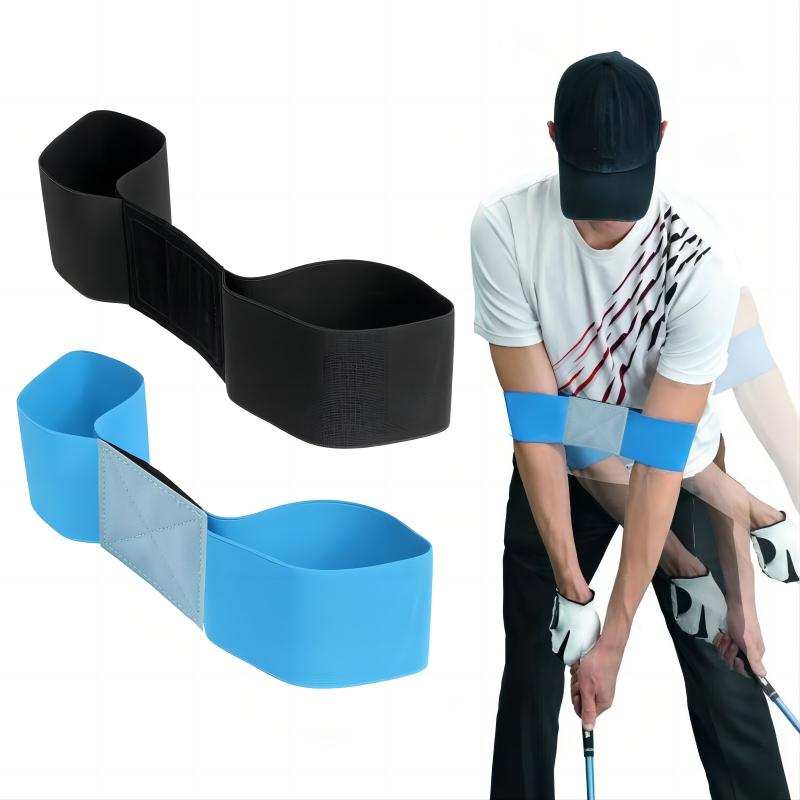 Golf Exercise Equipment - สายรัดแขนยืดหยุ่นสำหรับฝึกวงสวิงกอล์ฟ 1 ชิ้น อุปกรณ์ช่วยปรับท่าทางวงสวิงกอล์ฟ สำหรับฝึกซ้อมกอล์ฟ เหมาะสำหรับผู้ชาย