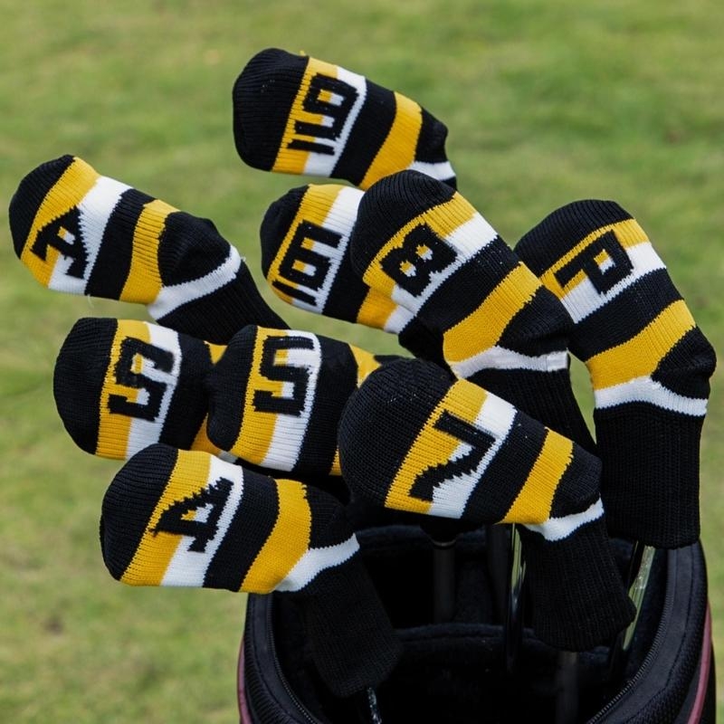9 ชิ้นกอล์ฟเหล็ก Headcover กอล - Golf Club Iron Set บทวิจารณ์และราคา