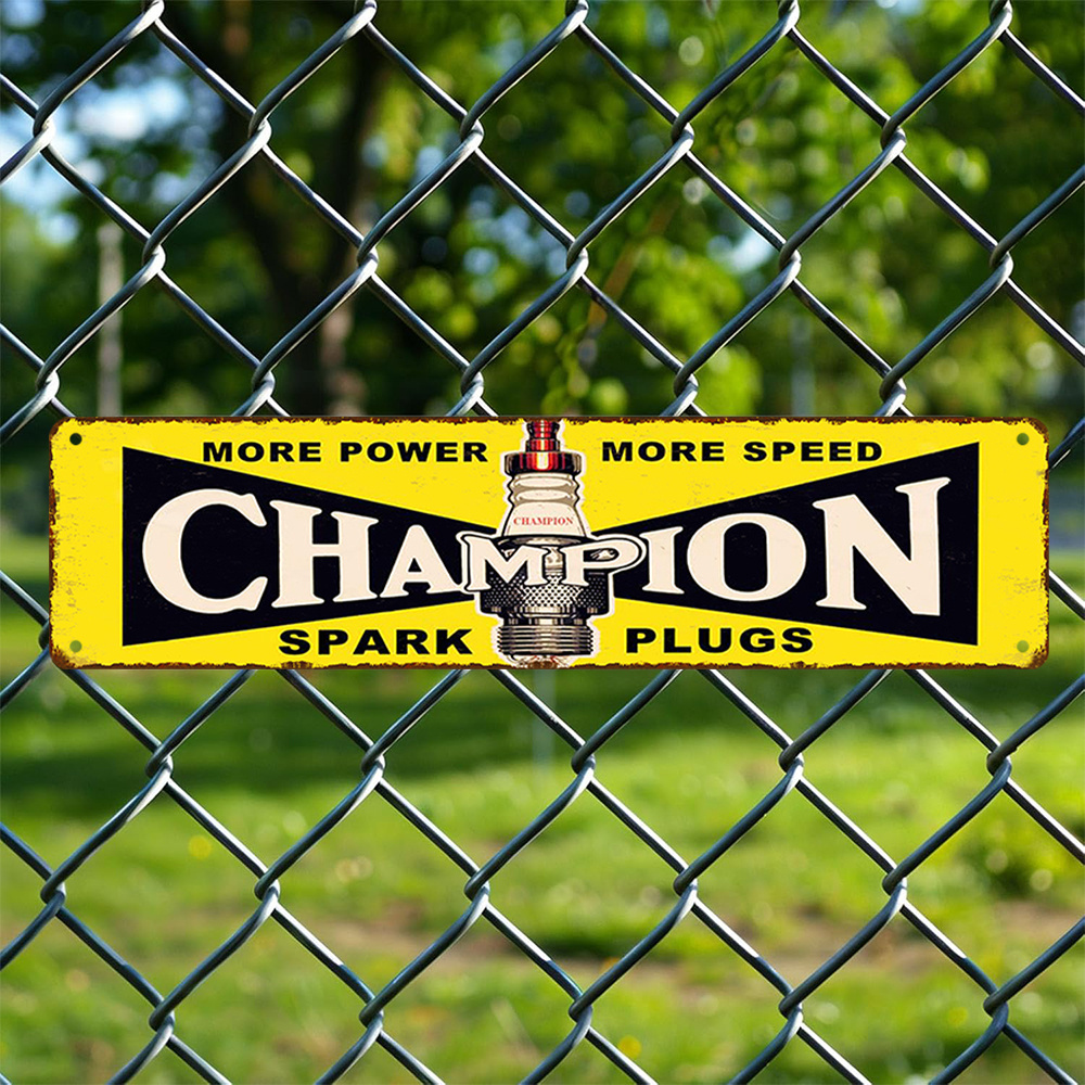 ป้ายโลหะวินเทจ Champion Spark  - Victor Racket Jetspeed บทวิจารณ์และราคา