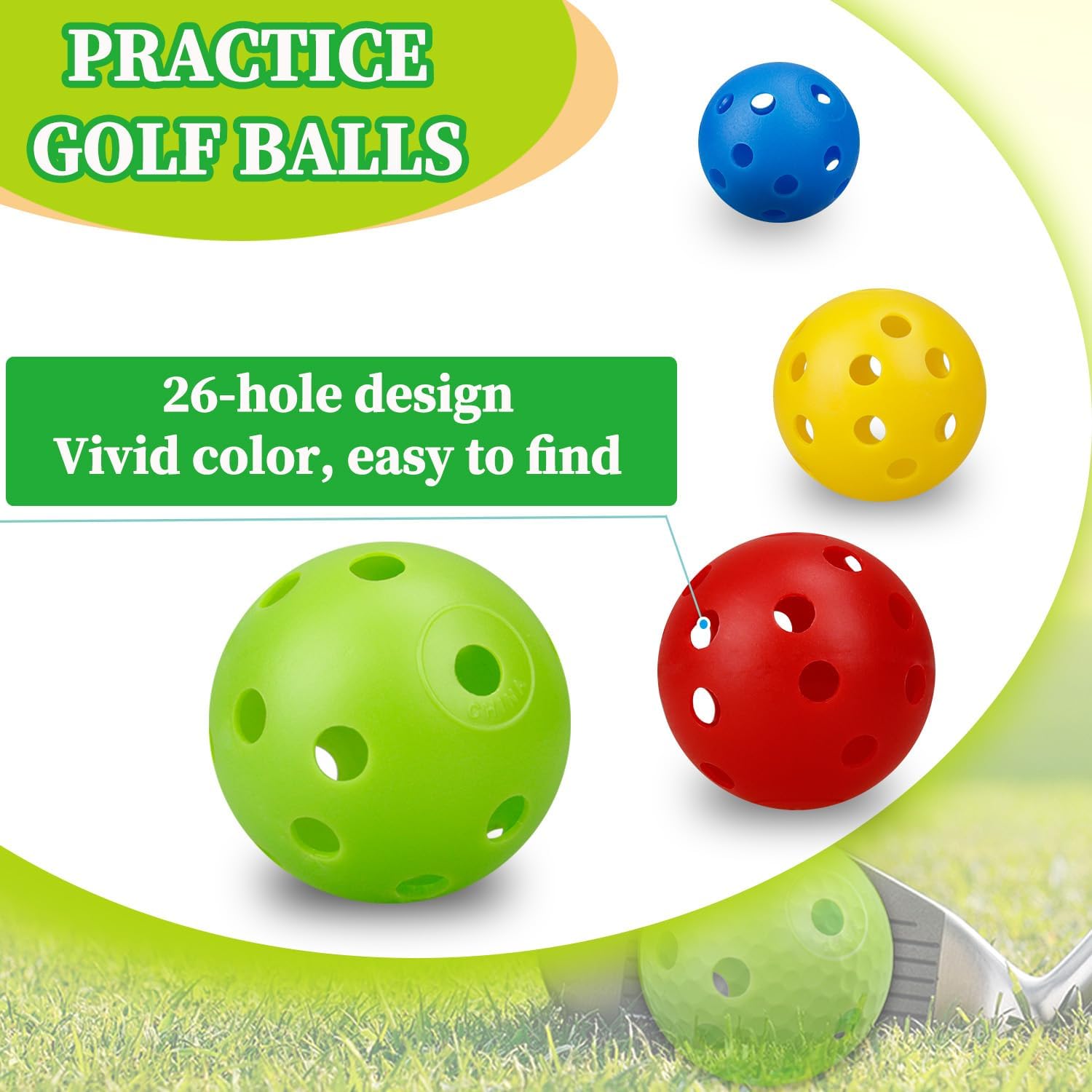 24Pcs 42มม.การไหลของอากาศสี In - Golf Exercise Equipment บทวิจารณ์และราคา